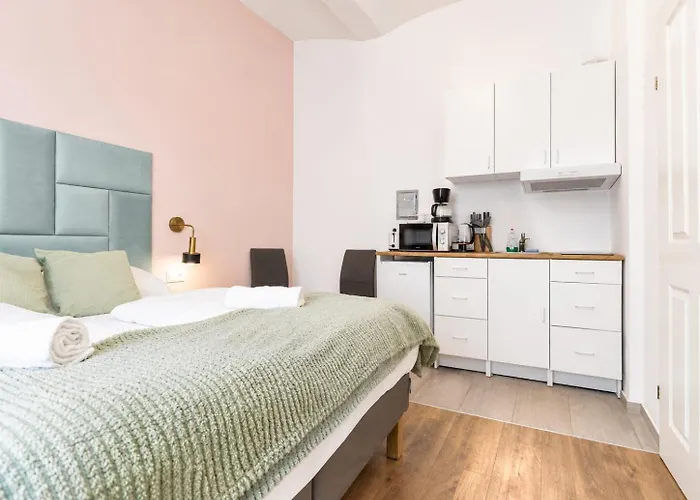 Apartment Queen Bed With Kitchen